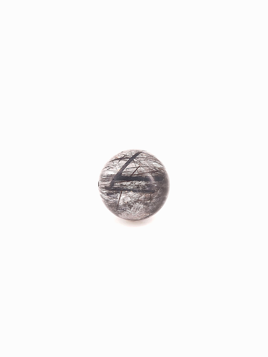 Natural Black Rutilated Quartz Ball